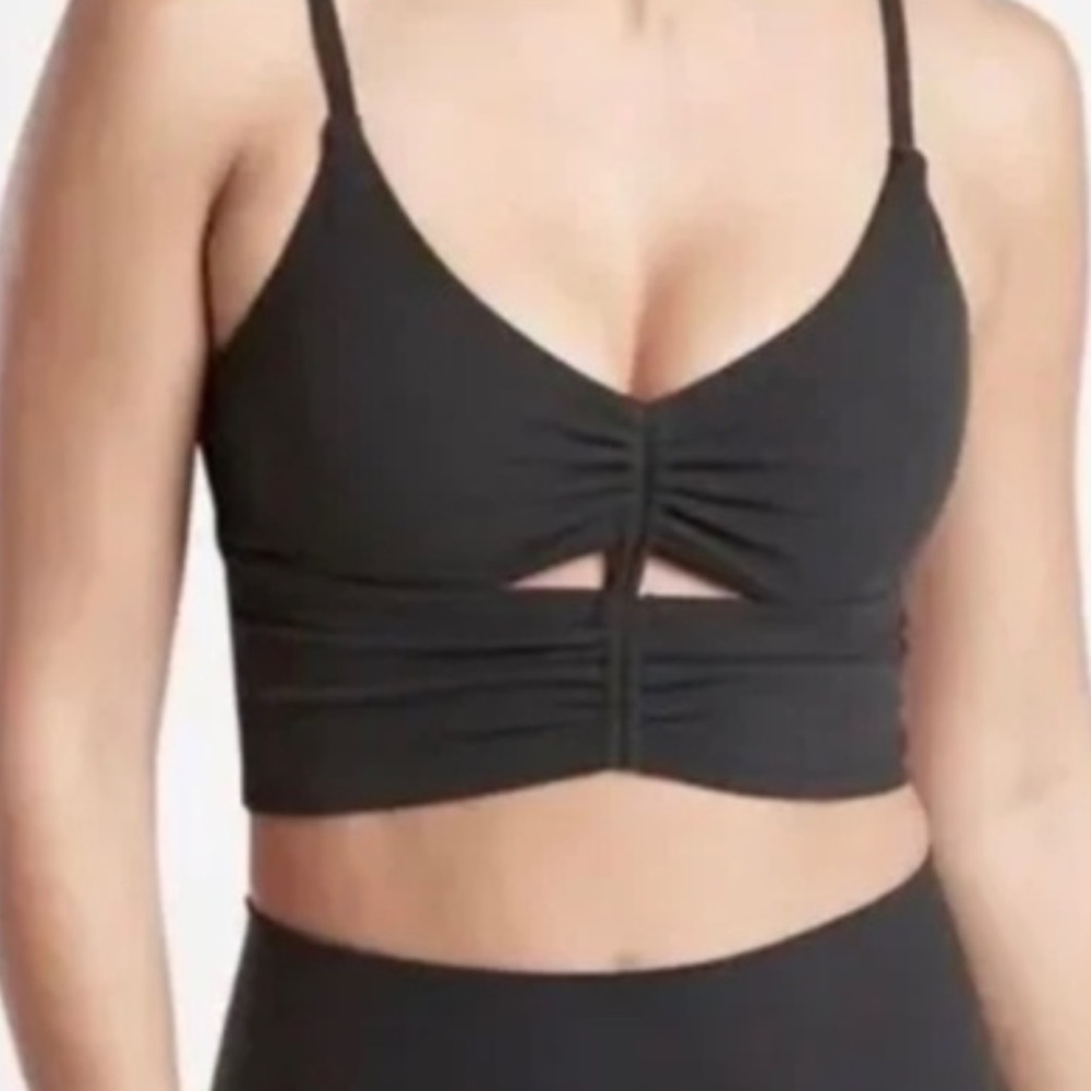 Athleta Cinched Longline Sports Bra